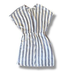 Rails Wren Seattle Stripe Linen/Rayon Dress Size Medium